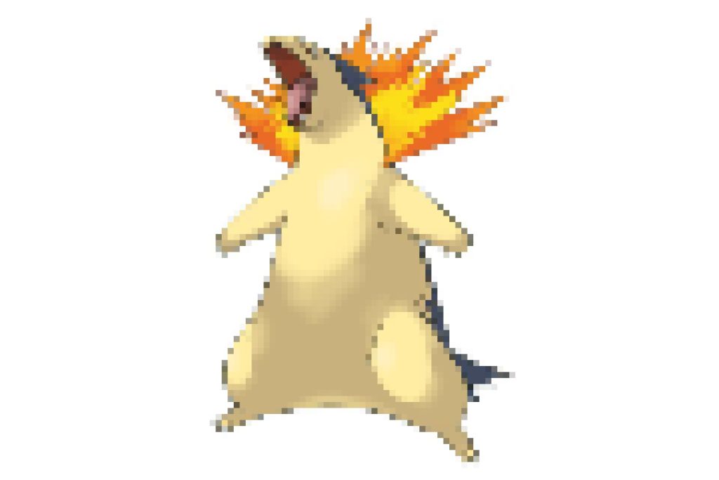 pixel art pokemon typhlosion