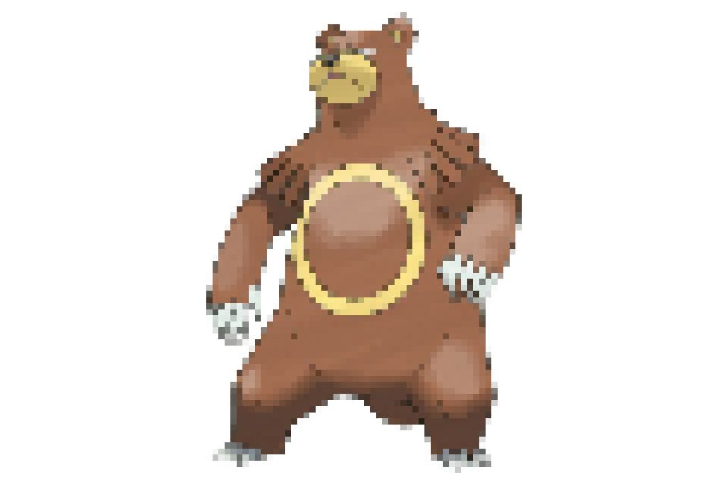 pixel art pokemon ursaring