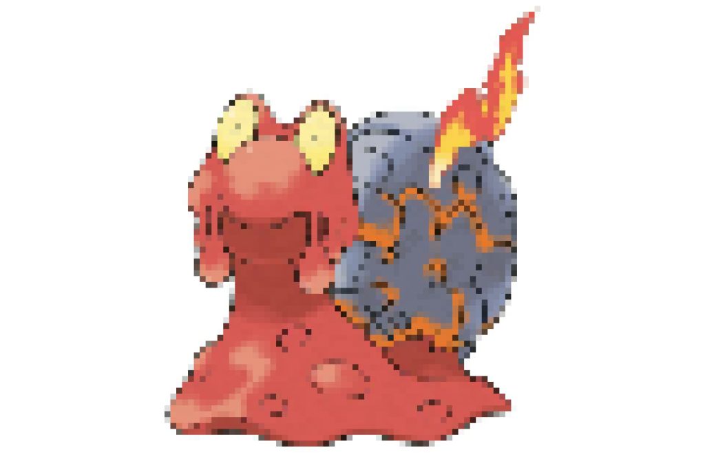 pixel art pokemon volcaropod 