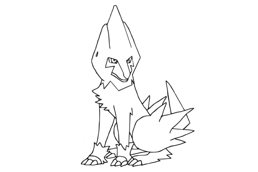 coloriage pokemon Élecsprint