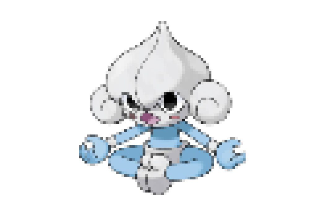 pixel art pokemon méditikka