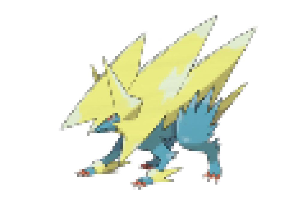 pixel art pokemon méga Élecsprint