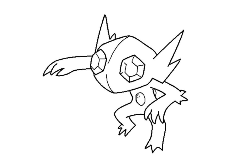 coloriage pokemon ténéfix