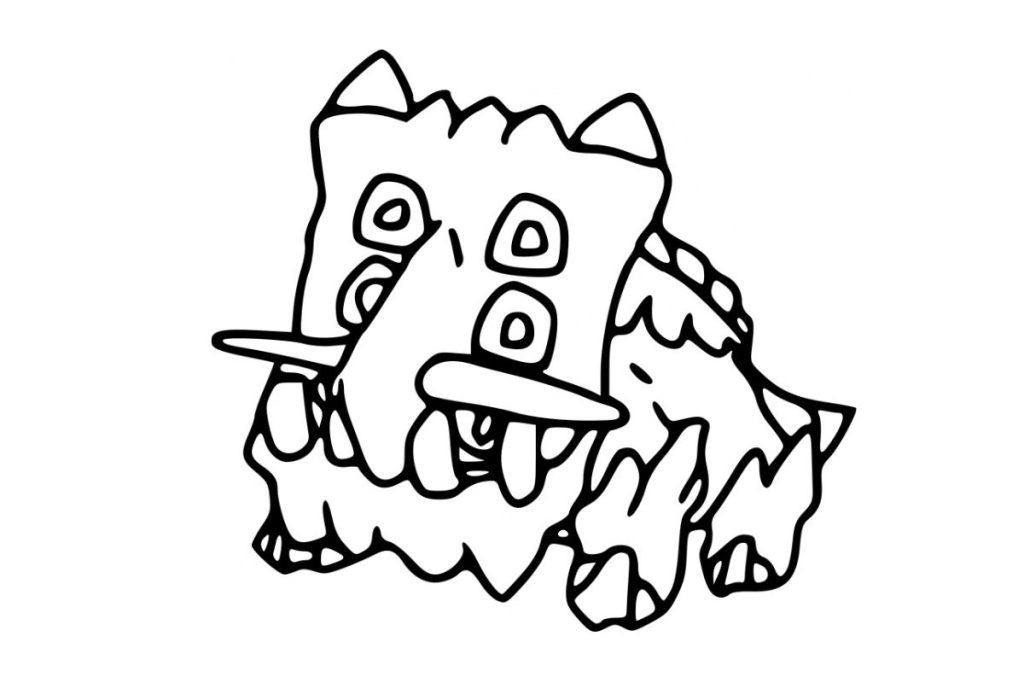 coloriage pokemon bastiodon