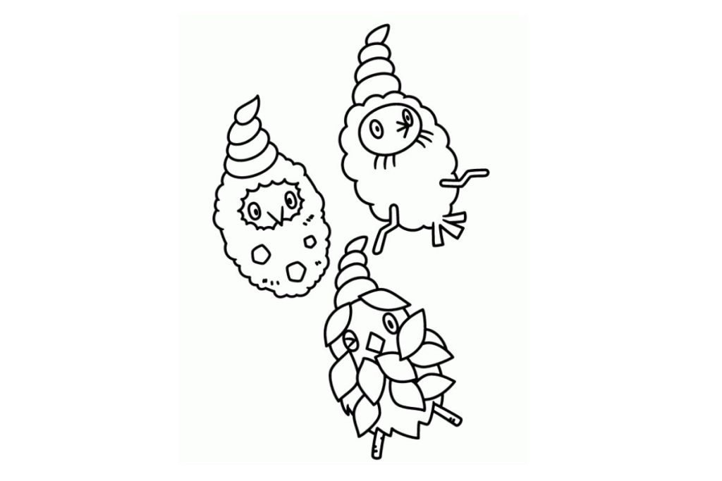 coloriage pokemon cheniti