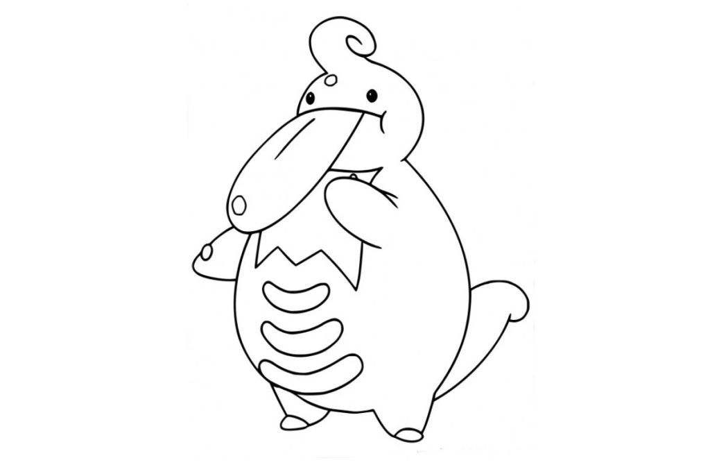 coloriage pokemon coudlangue