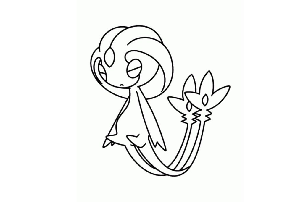 coloriage pokemon créhelf