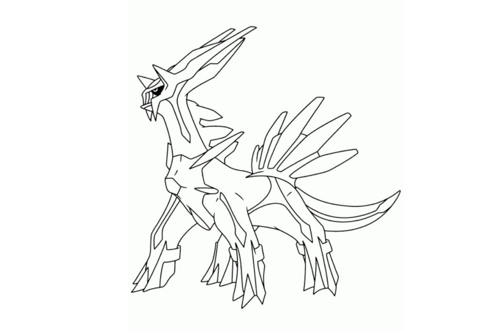 coloriage pokemon dialga