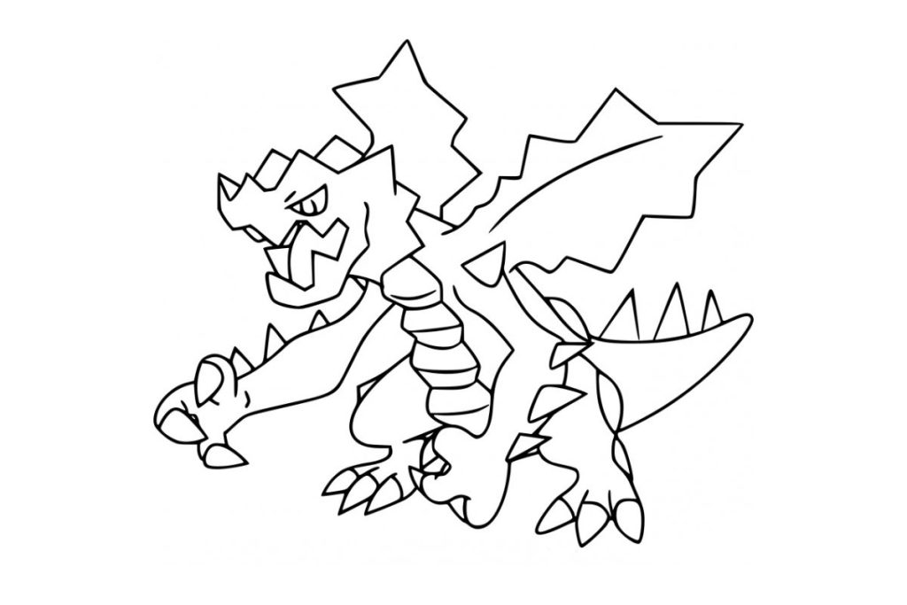 coloriage pokemon drakkarmin
