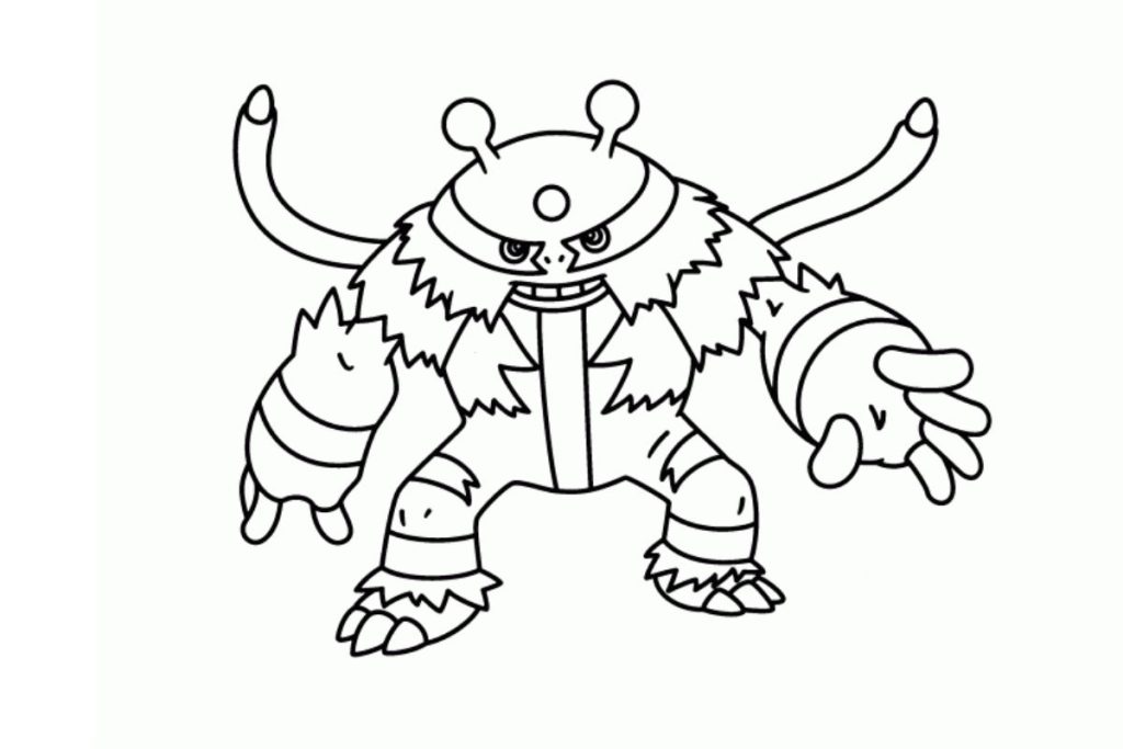 coloriage pokemon Élekable