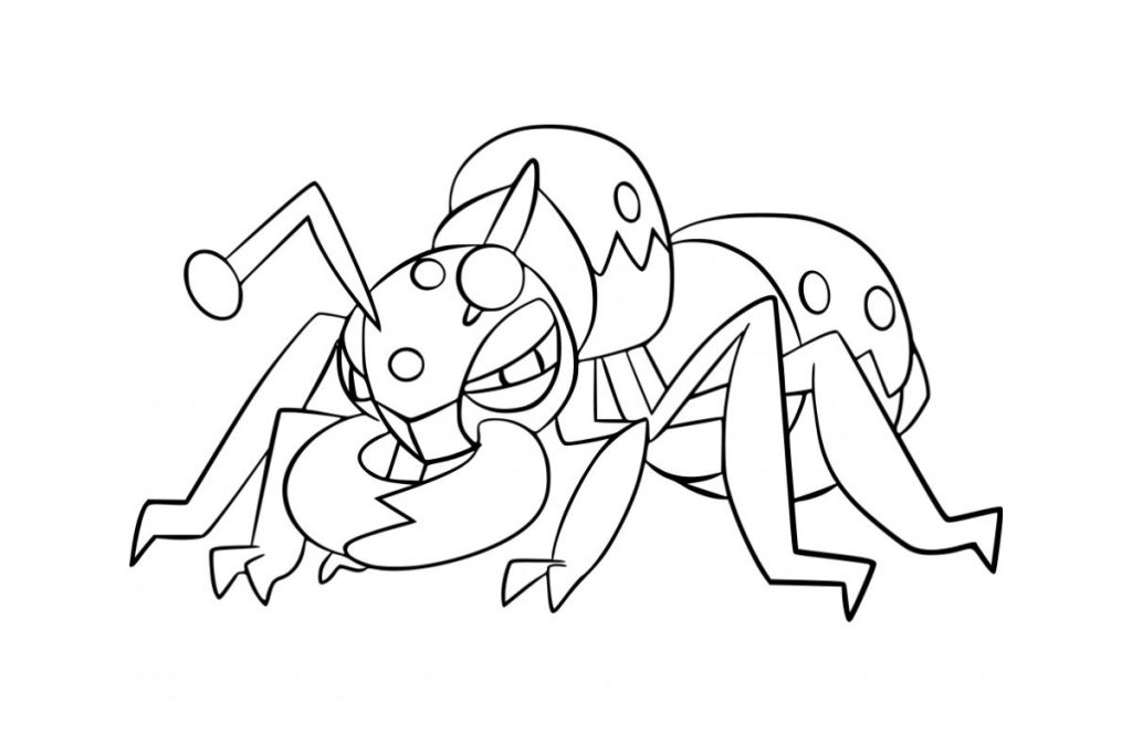 coloriage pokemon fermite