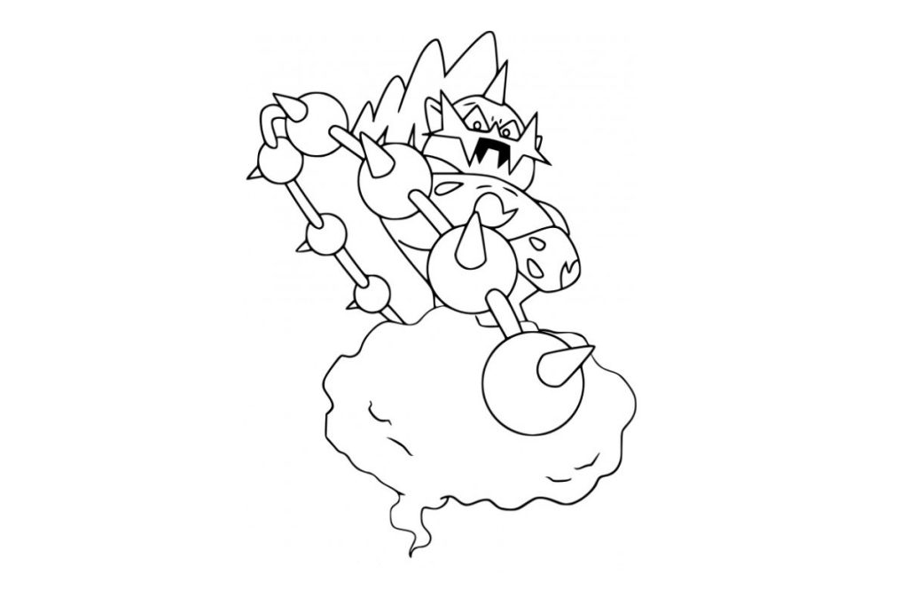coloriage pokemon fulguris forme avatar