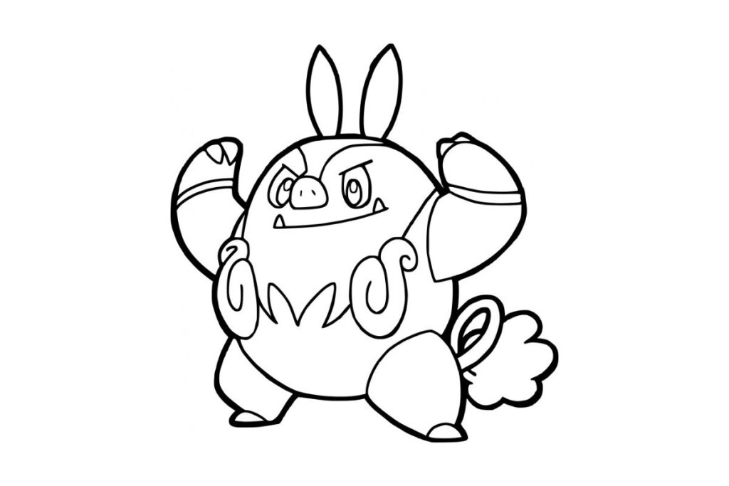 coloriage pokemon grotichon