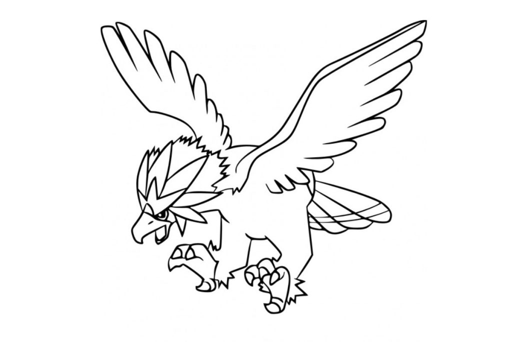 coloriage pokemon gueriaigle