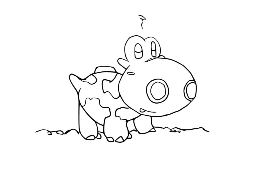 coloriage pokemon hippopotas