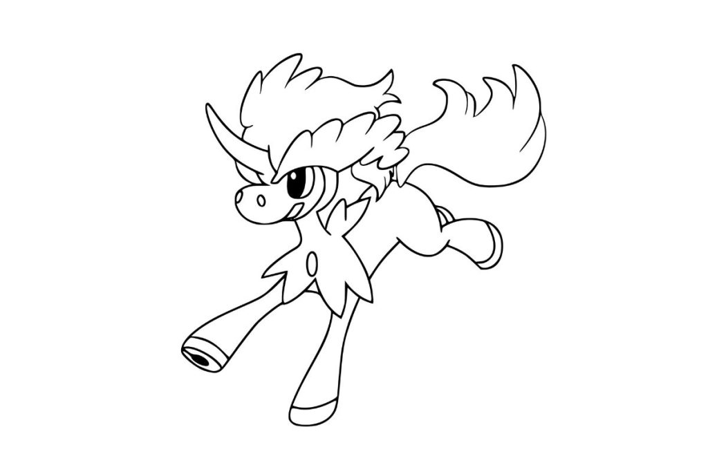 coloriage pokemon keldeo
