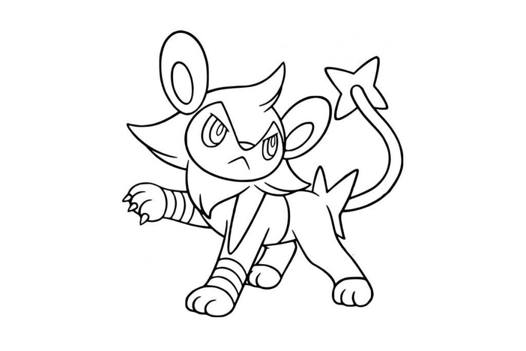 coloriage pokemon luxio