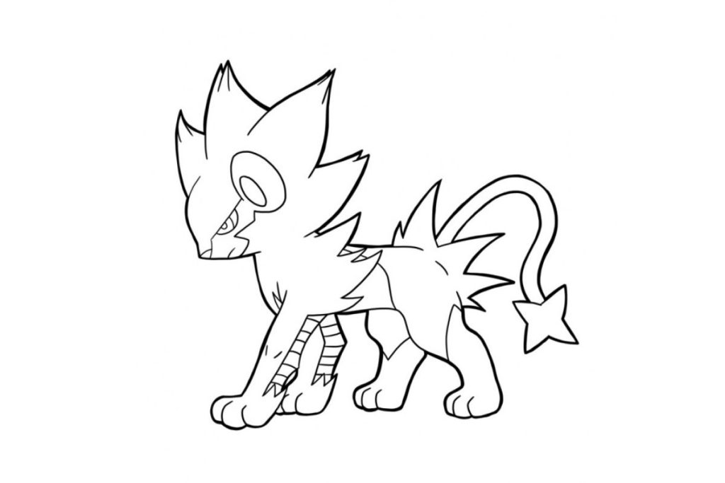 coloriage pokemon luxray