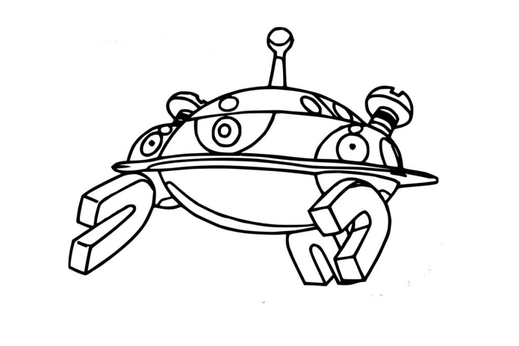 coloriage pokemon magnézone