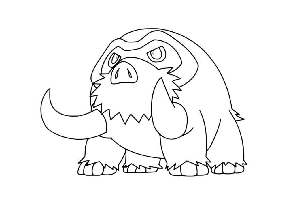 coloriage pokemon mammochon