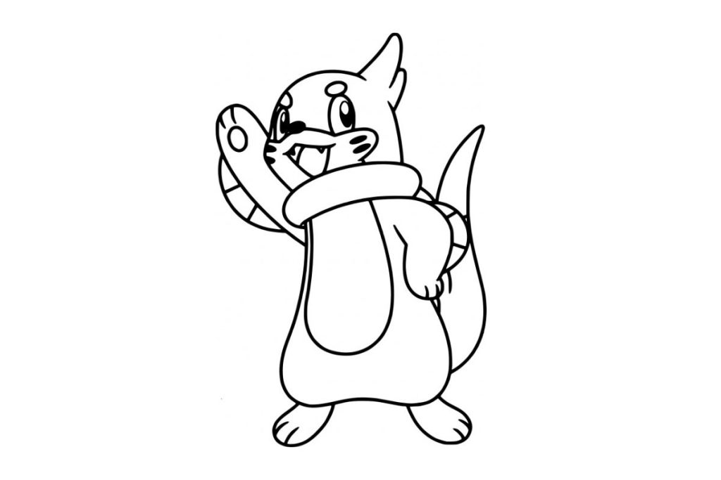 coloriage pokemon mustébouée