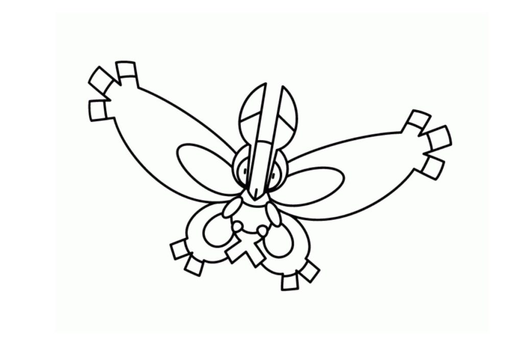 coloriage pokemon papilord