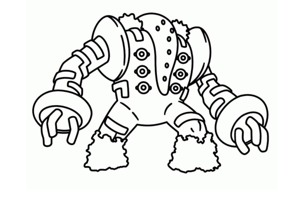coloriage pokemon regigigas
