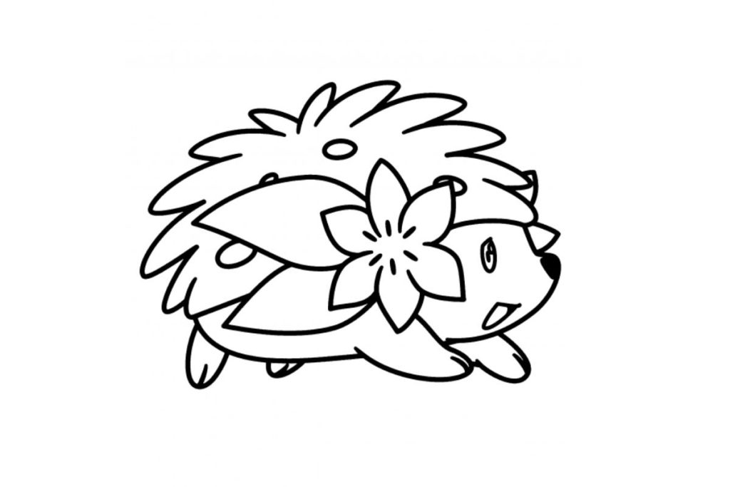 coloriage pokemon shaymin