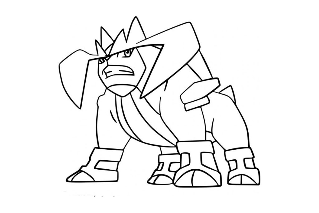 coloriage pokemon terrakium
