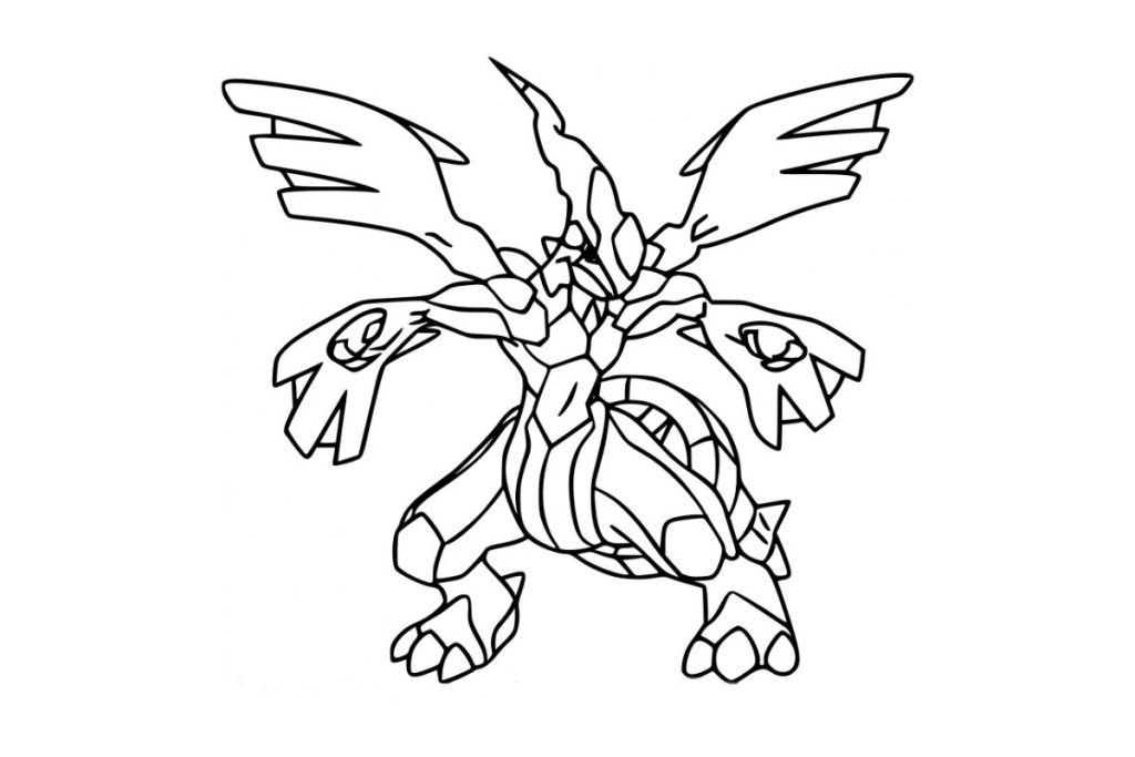 coloriage pokemon zekrom