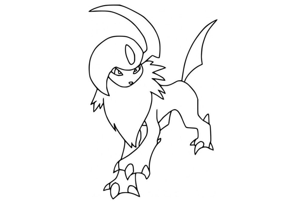 coloriage pokemon absol