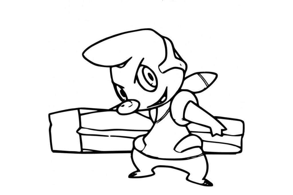 coloriage pokemon charpenti