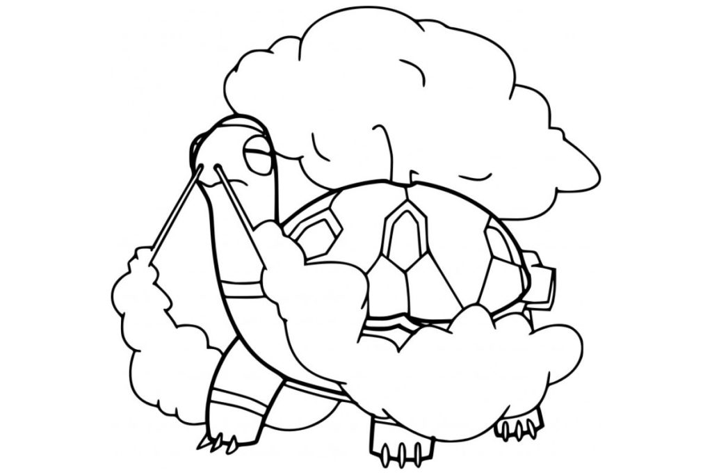 coloriage pokemon chartor