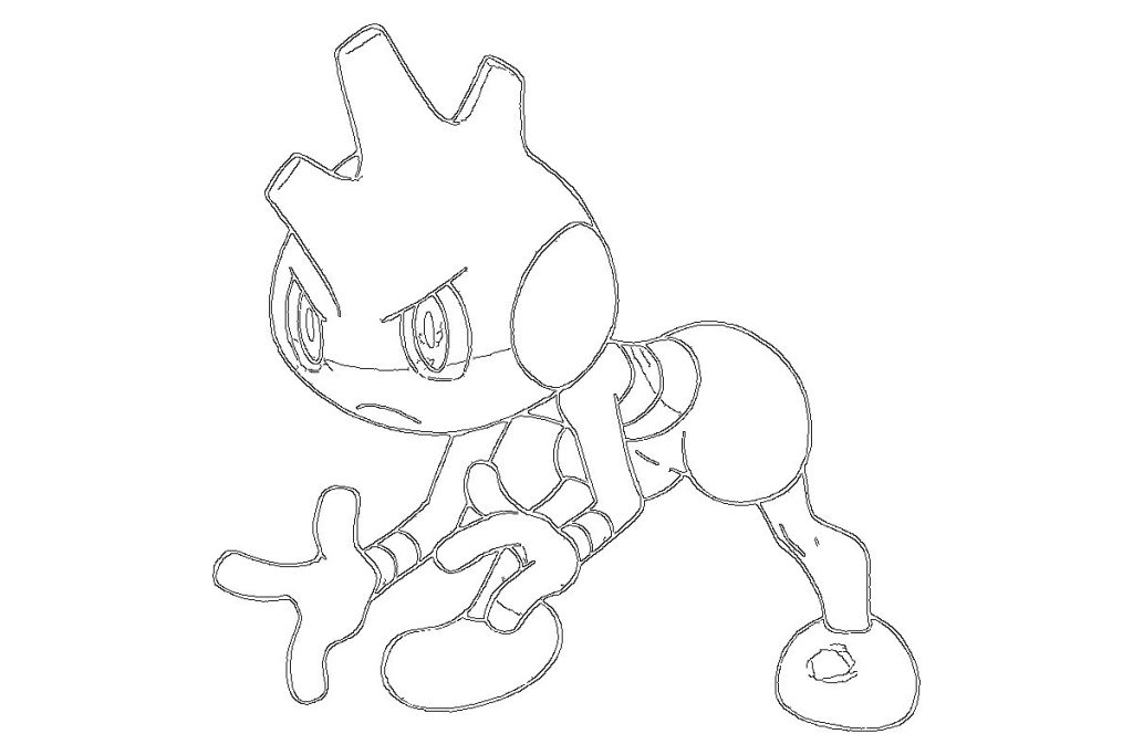 coloriage pokemon debugant