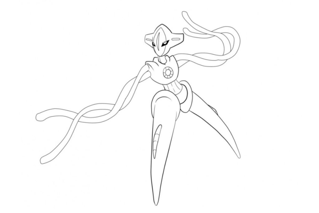 coloriage pokemon deoxys