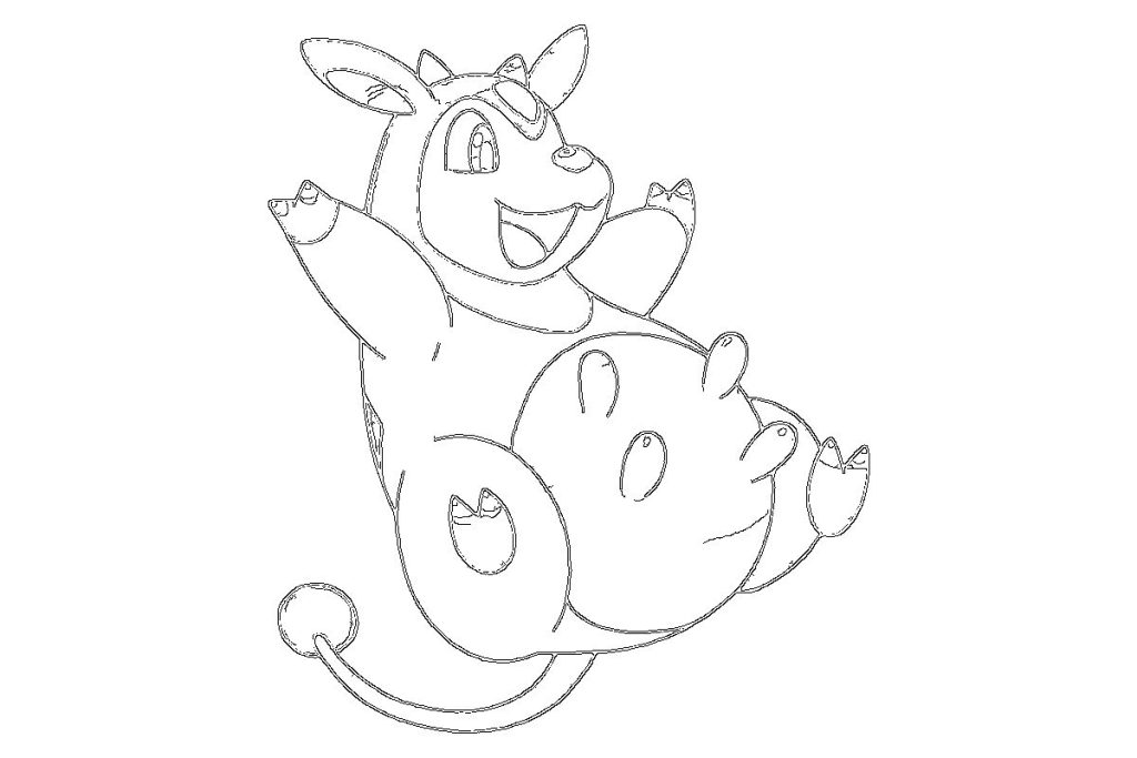 coloriage pokemon ecremeuh
