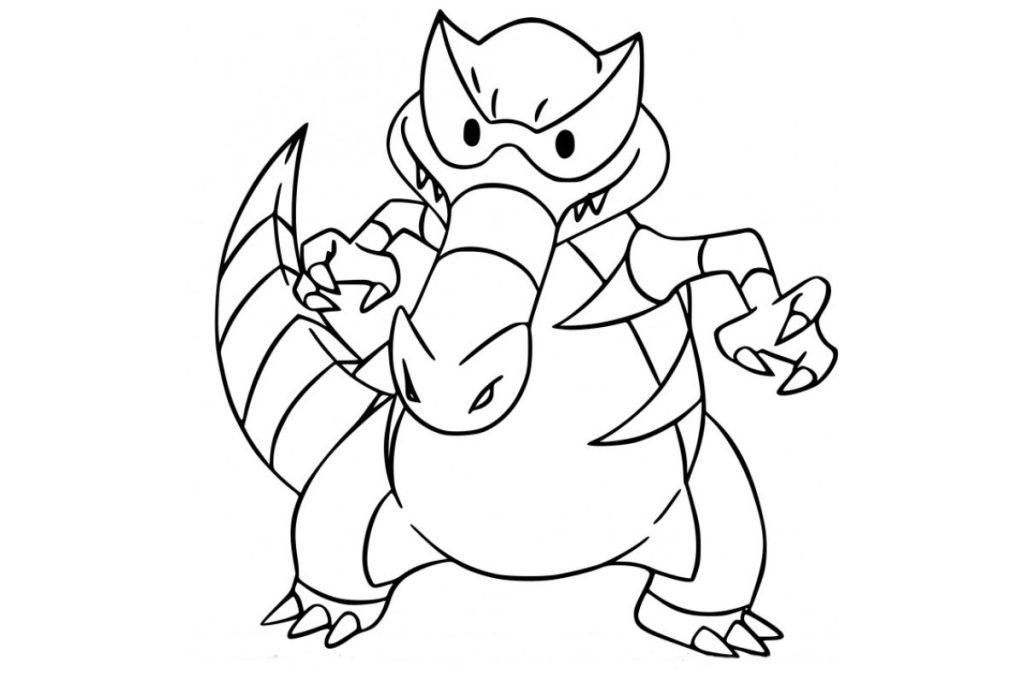 coloriage pokemon escroco