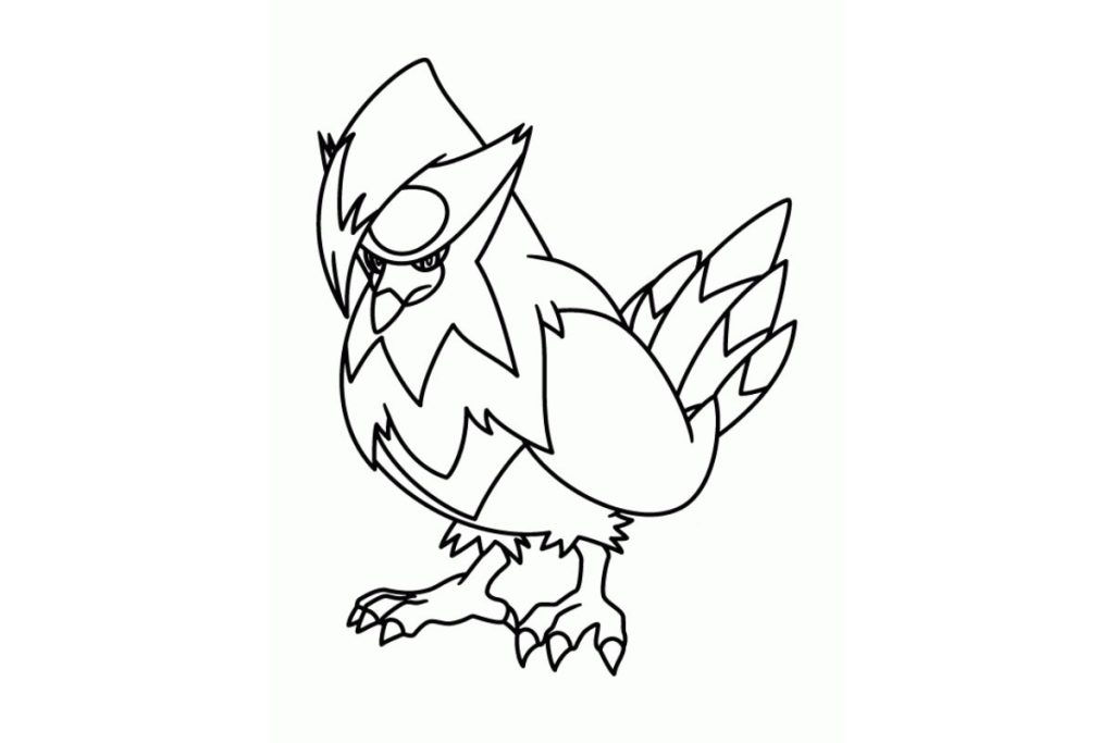 coloriage pokemon etouraptor