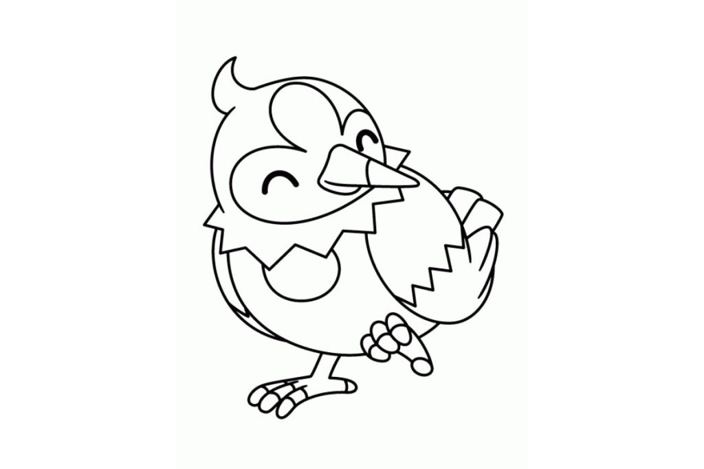 coloriage pokemon étourmi
