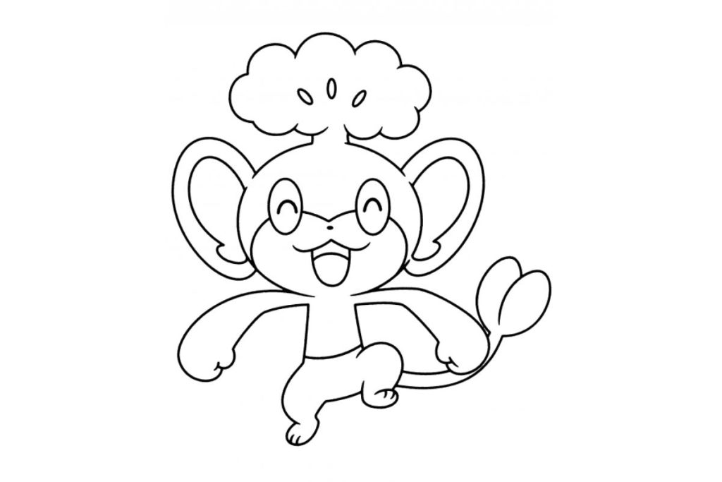 coloriage pokemon feuillajou