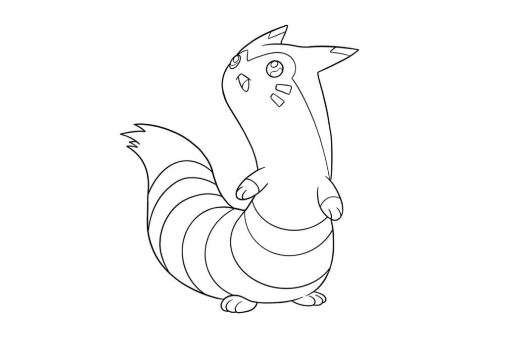 coloriage pokemon fouinar