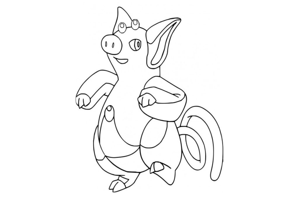 coloriage pokemon groret