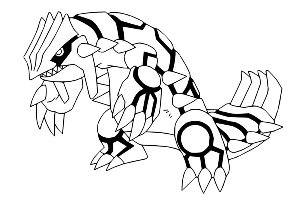 coloriage pokemon groudon