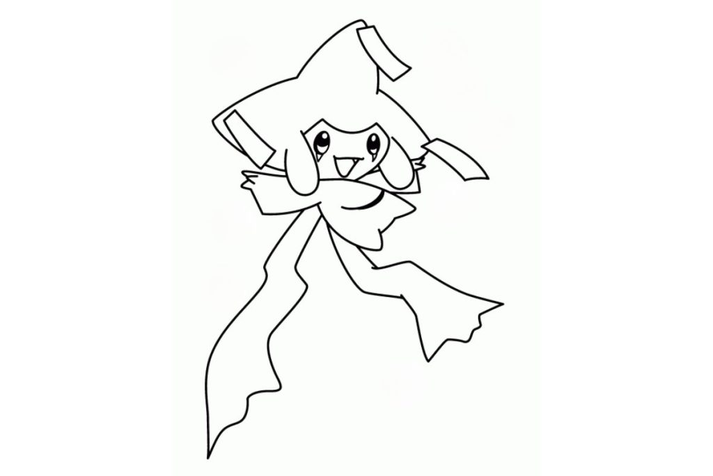 coloriage pokemon jirachi