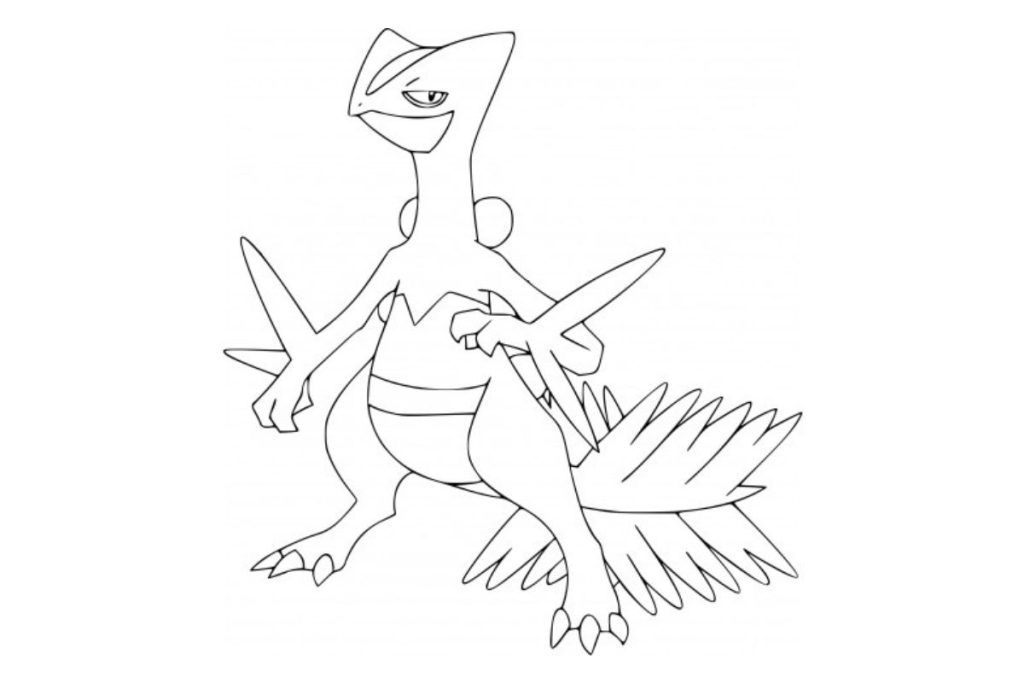 coloriage pokemon jungko