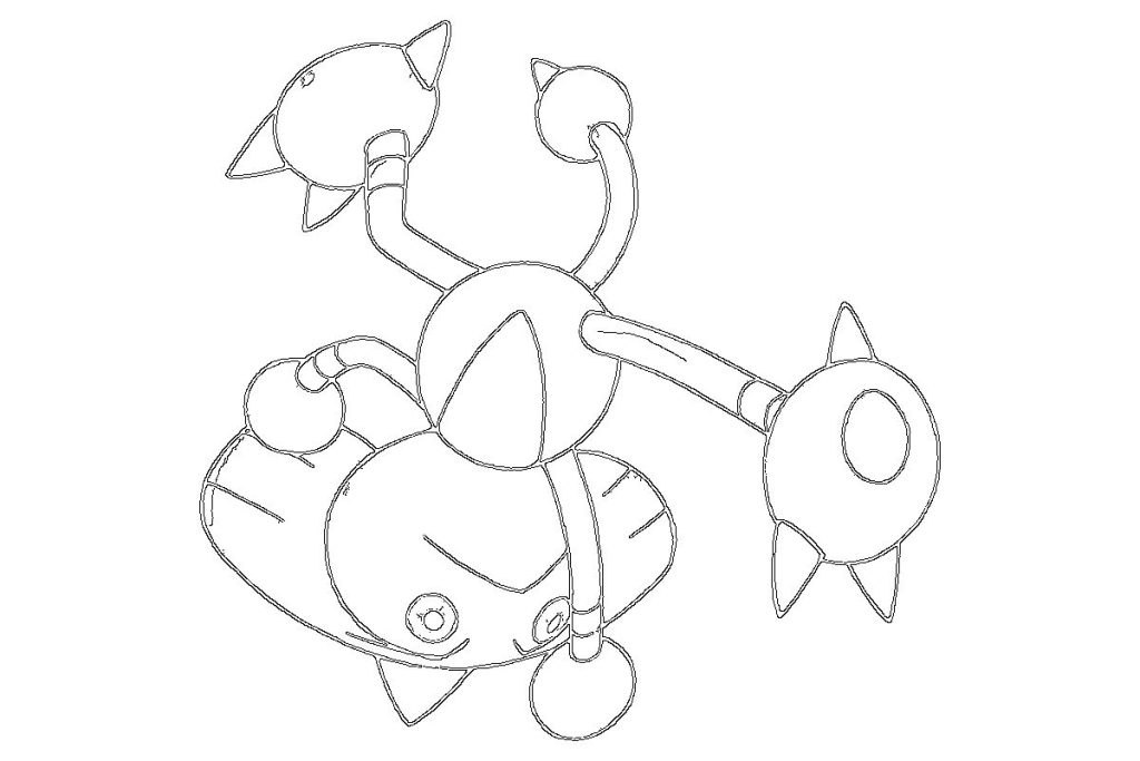 coloriage pokemon kapoera