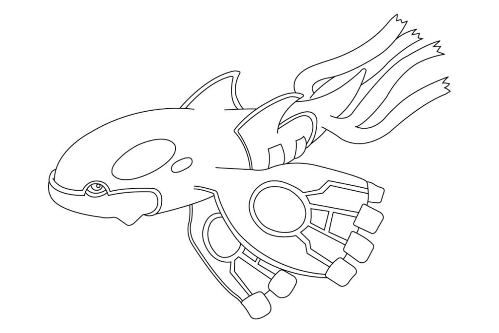 coloriage pokemon kyogre