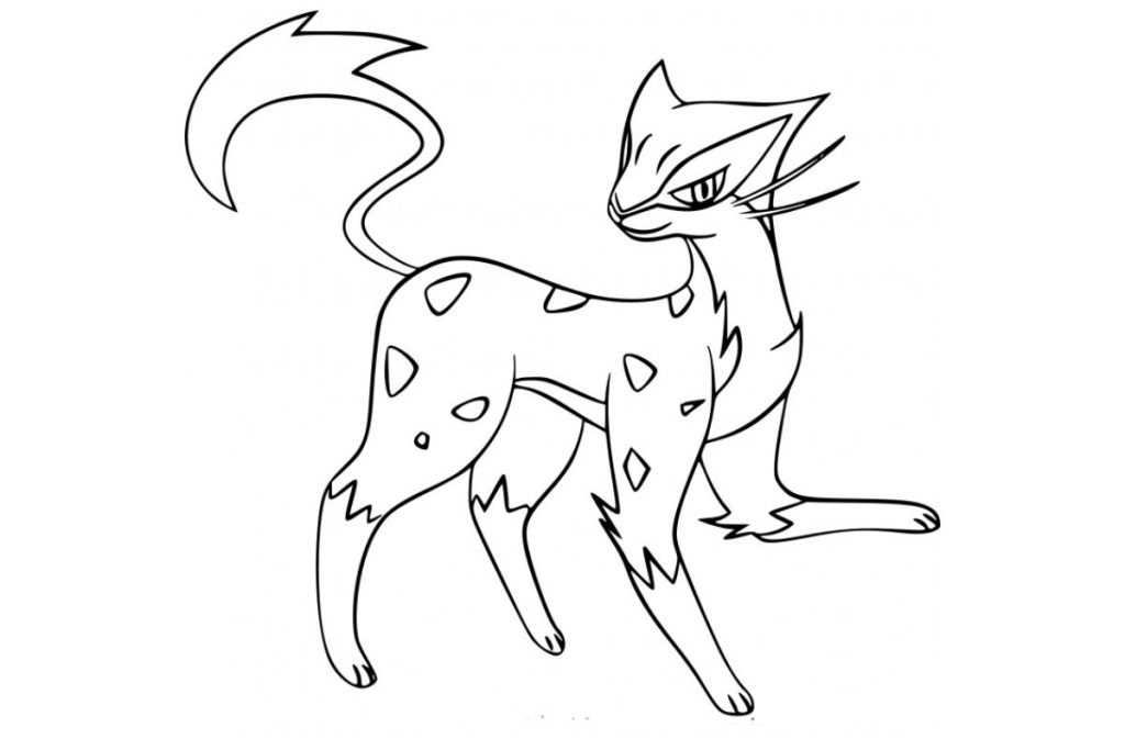 coloriage pokemon leopardus