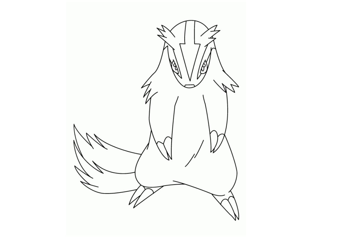 Pixel Art Pokemon Linéon | Modèle Coloriage Facile | Dessin à Imprimer
