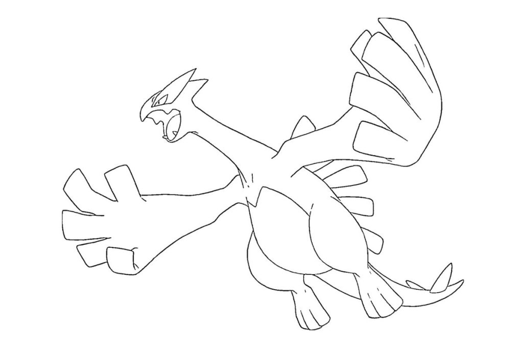 coloriage pokemon lugia